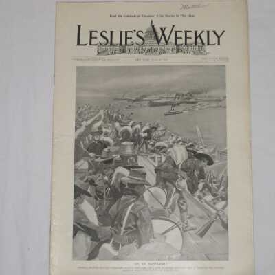 Leslie's Weekly Illustrated, Vol. LXXXVII No. 2235, "On To Santiago!"