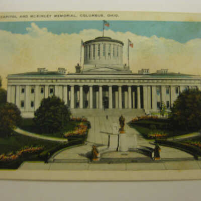 State Capitol and McKinley Monument, Columbus, Ohio.