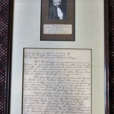 Photograph of Mrs. B.G. Ammerman McKinley's teacher at Poland Academy