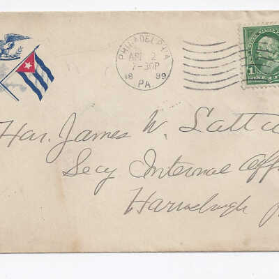 Envelope to Misses Gerald and Walker from C.S. Sisson and Company