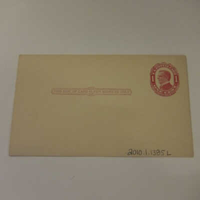 McKinley Unused One Cent Postcard.