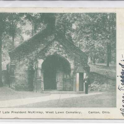 William McKinley's Tomb Postcard