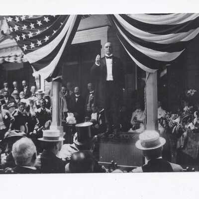 President McKinley Accepting the Nomination for the Second Term Blank H