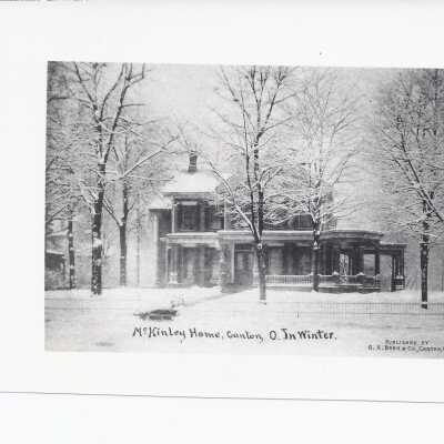 McKinley home in winter, Canton, Ohio.