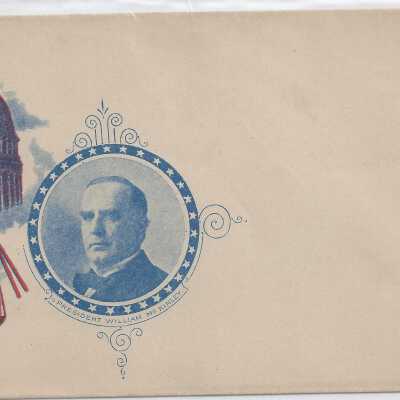 McKinley Envelope with U.S. Flag and Capitol Building