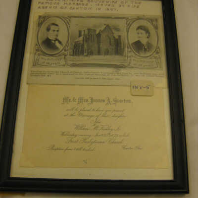 Reproduction Souvenir Wedding Invitation
