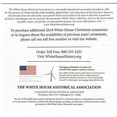 2018 White House Historical Society ornament: Harry Truman