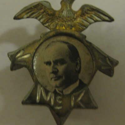William McKinley campaign pin