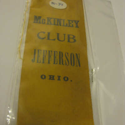 McKinley Club, Jefferson, Ohio Ribbon
