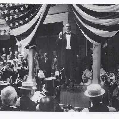 President McKinley Accepting the Nomination for the Second Term July 12, 1900 Blank L