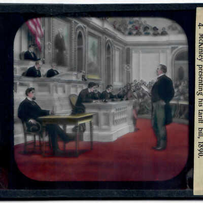 Life of McKinley 4. McKinley Presenting His Tariff Bill 1890