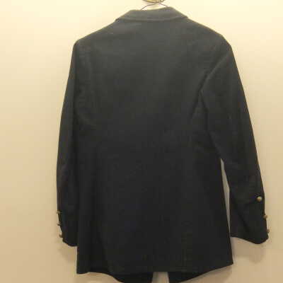 Black Jacket with Five Gold Shield Buttons