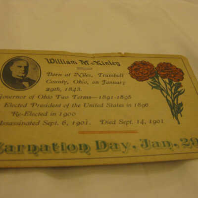 Postcard of Carnation Day