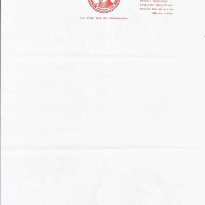 McKinley Chapter No. 181 R.A.M. letter
