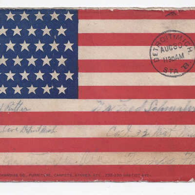 V-mail Envelope addressed to Fred Schmalzreidt from H. Rittra