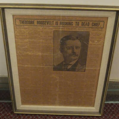Theodore Roosevelt is Rushing to Dead Chief.