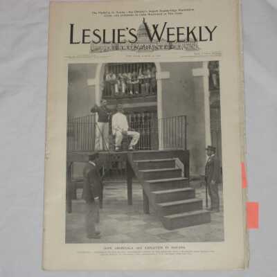 Leslie's Weekly Illustrated, Vol. LXXXVIII No. 2272, "How Criminals Are Executed In Havana."