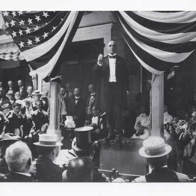 President McKinley Accepting the Nomination for the Second Term, July 12, 1900 Blank SS