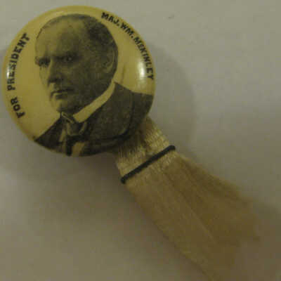 William McKinley campaign pin