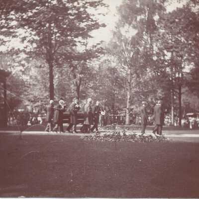 Side View of William McKinley's Casket Being Carried.