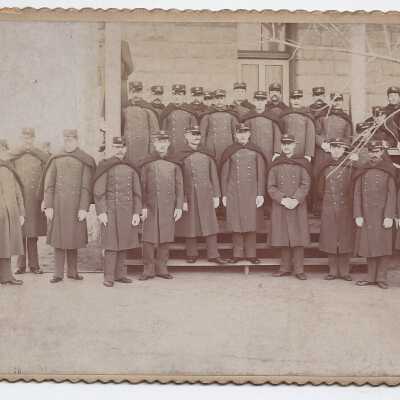 Men in Caped Dress Uniforms