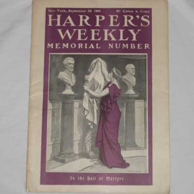 An issue of Harper's Weekly Vol. XLV No. 2336 entitled, "Memorial Number."