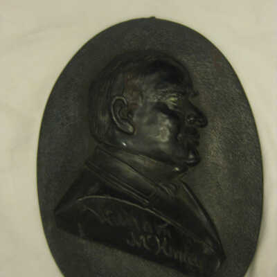 Metal Wall Plaque With Engraving of McKinley