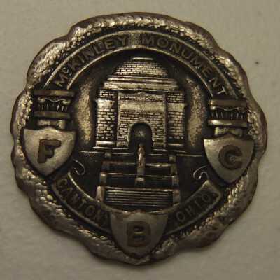McKinley Monument Fob, K. of P., 1912