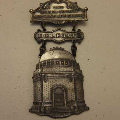 Ohio Sons of Veterans. 25th Div. of Enc"mpt. Delegate Badge, 1907.