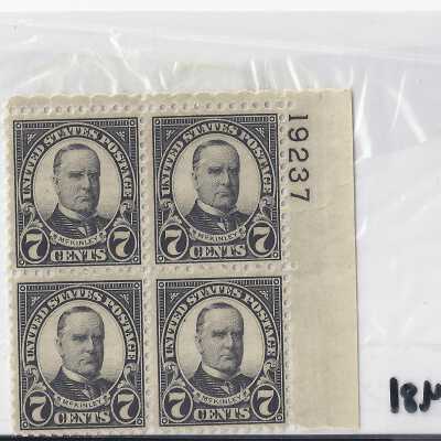 Set of four McKinley stamps