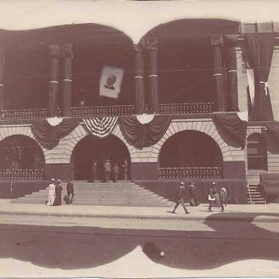 Canton courthouse where McKinley's body laid in state.