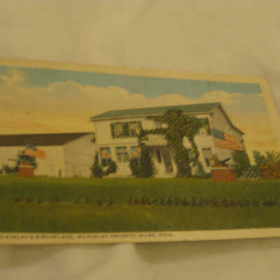 Postcard of McKinley's Home in Niles