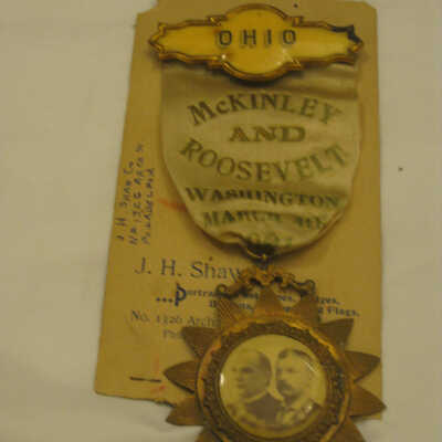 McKinley and Roosevelt Ohio Inauguration Medal