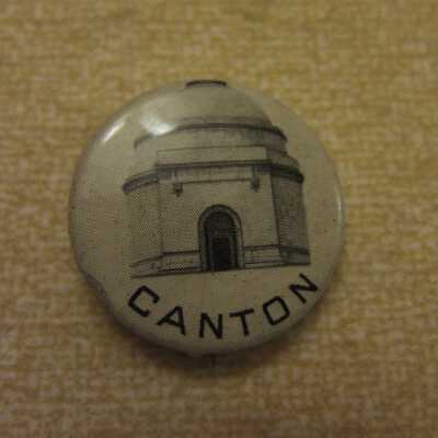 McKinley Tomb Fundraising Button, Canton.