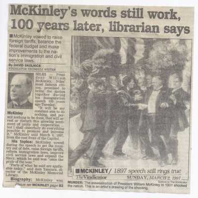 McKinley's words still work.