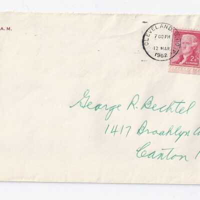 McKinley Chapter No. 181 R.A.M. envelope