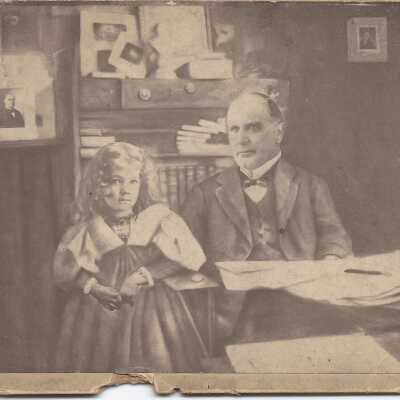 William McKinley with his daughter.
