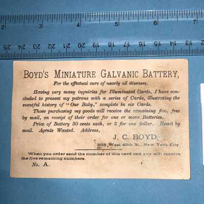 BOYD'S GALVANIC BATTERY
