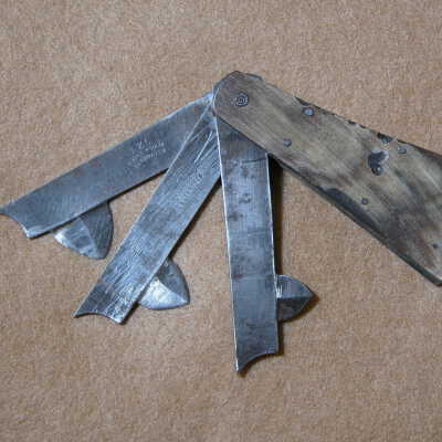 Fleam, multiple, folding