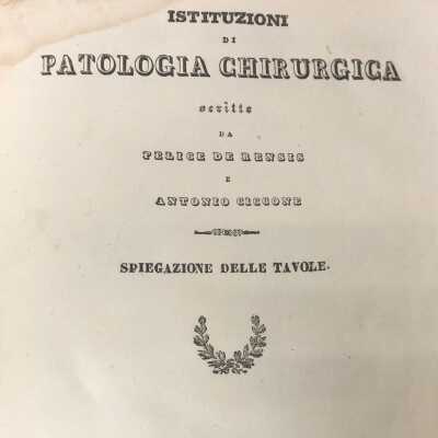 INSTITUZIONI DE PATOLOGIA CHIRURGICA