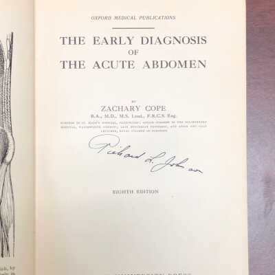 Early Diagnosis of the Acute Abdomen - Cope