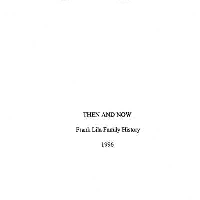 Family history binder including family trees, photos, and written history