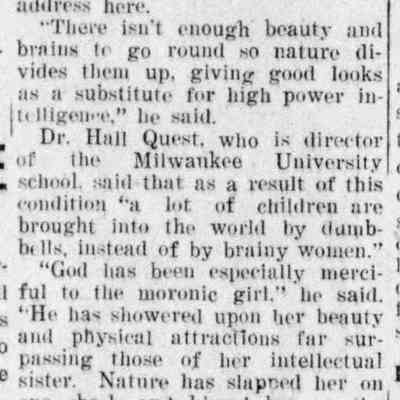 1926, not enough beauty to go around