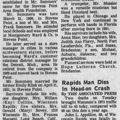 1973, Arnold Mossler