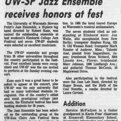 1993, UWSP jazz