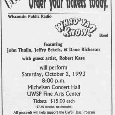1993, WPR, Bob Kase
