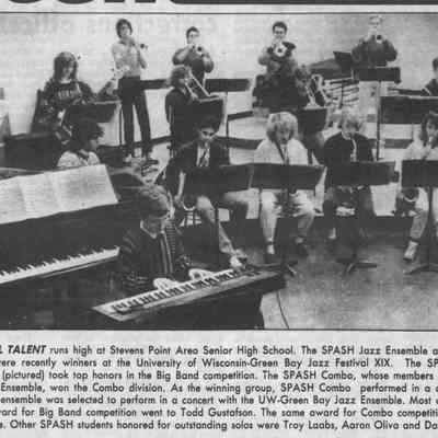1989, SPASH jazz ensemble