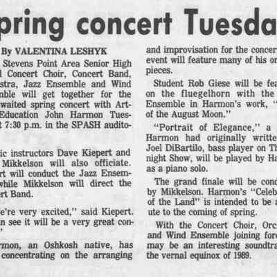 1989, SPASH jazz ensemble