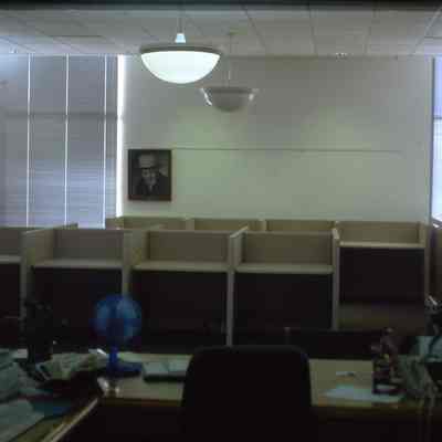 Portage COunty Public Library, 2nd Floor, new public internet computer desks, installed February 2003