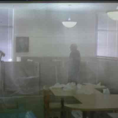1/14/03, Emmons office products workers setting up computer cubicles in C.M. White library